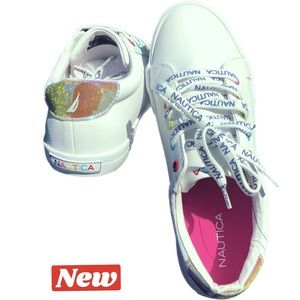 🆕 Nautica Joury Rainbow sparkled logo Sneaker